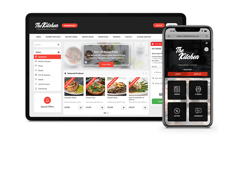 Demo for Online Ordering Sytem with Multiple Locations